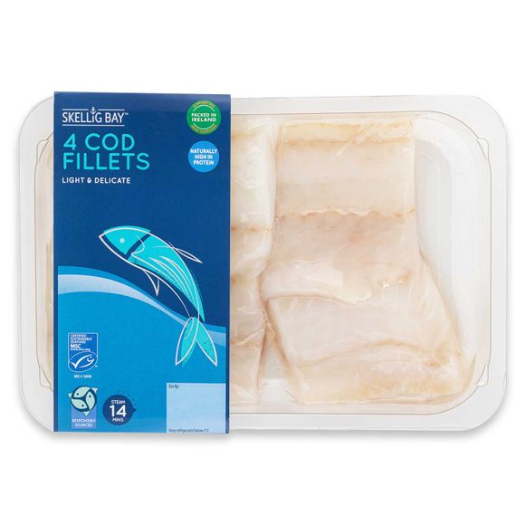 Cod Fillets 450g 4 Pack Skellig Bay